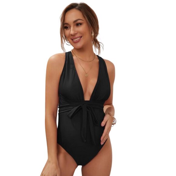 Other - NWOT Women's Black Sexy Maternity One Piece Swimsuit Size XL